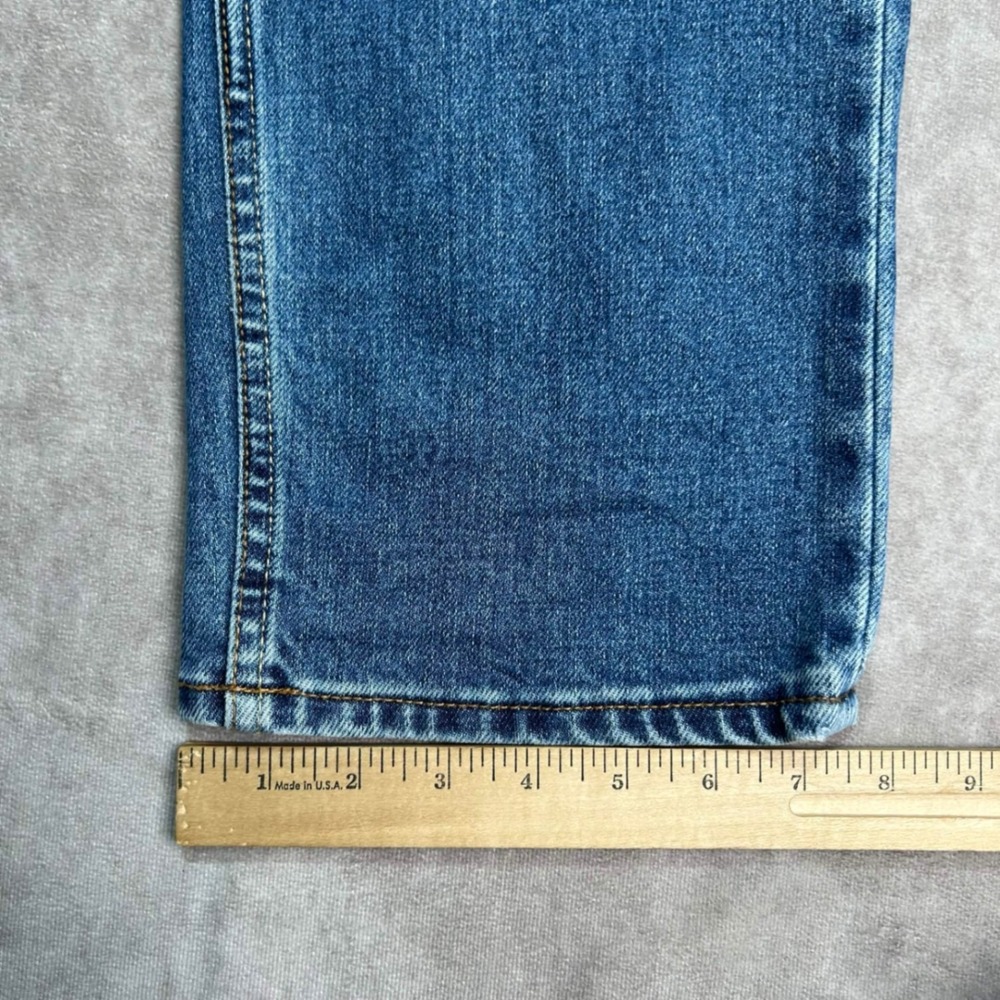 Quiksilver Mens Straight Fit Blue Denim Jeans Medium Wash 38*x32 Stretch Casual - Picture 7 of 9